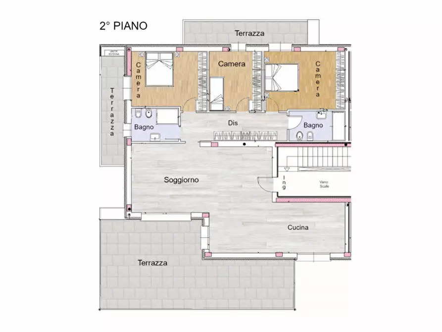 Immagine 3 di Appartamento in vendita  in Via Capitolina a Montegrotto Terme