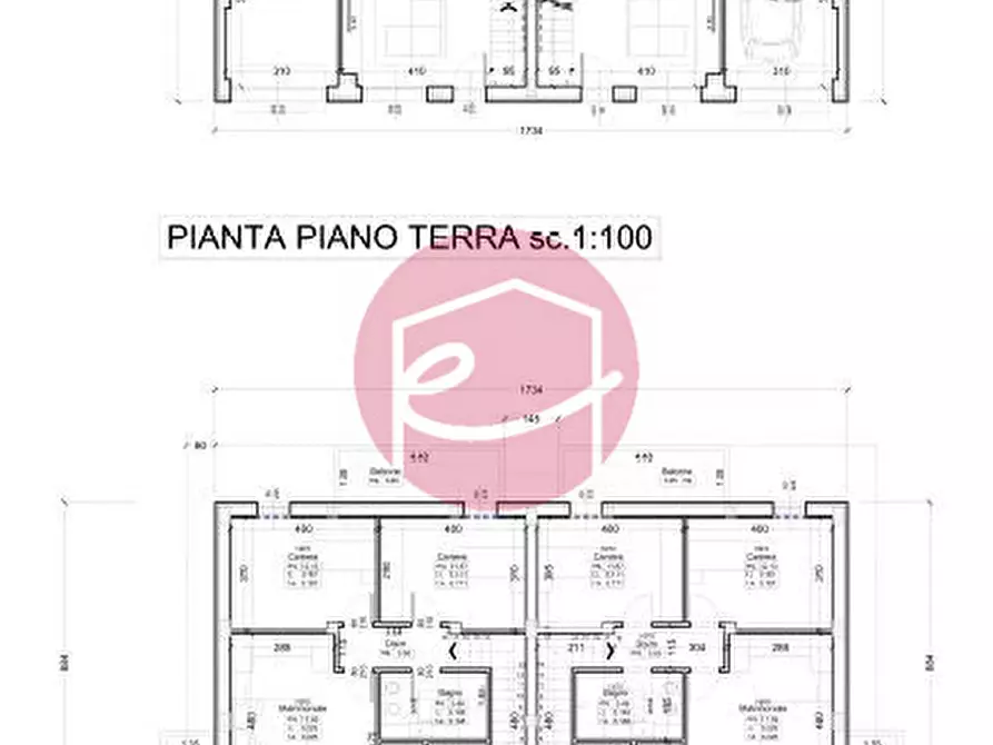 Immagine 3 di Casa bifamiliare in vendita  a Cesena