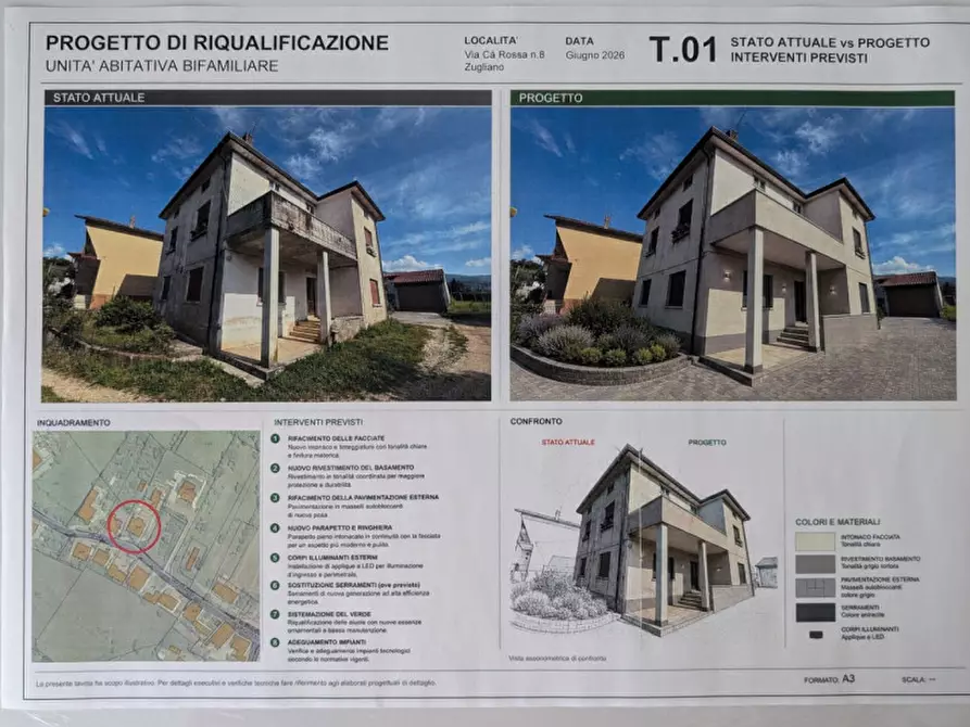 Immagine 1 di Casa bifamiliare in vendita  in Via Cà Rossa, 8 a Zugliano