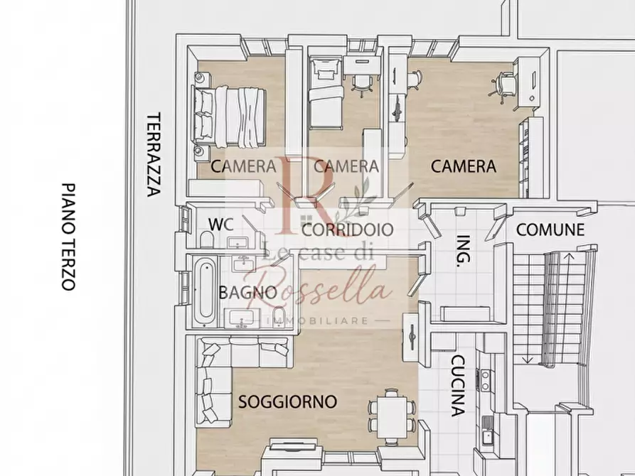 Immagine 5 di Appartamento in vendita  in Via Luigi Dottesio a Padova
