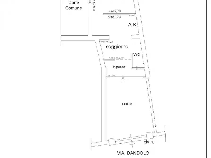 Immagine 9 di Appartamento in vendita  in Via Dandolo a Roma
