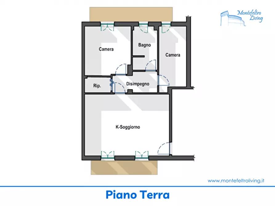 Immagine 18 di Appartamento in vendita  in Via Circonvallazione a Lunano