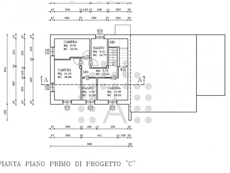 Immagine 20 di Casa bifamiliare in vendita  a Abano Terme