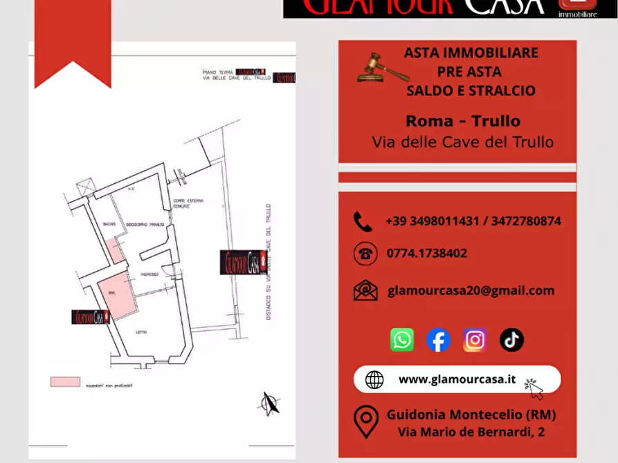Immagine 4 di Appartamento in vendita  in Via delle Cave del Trullo a Roma