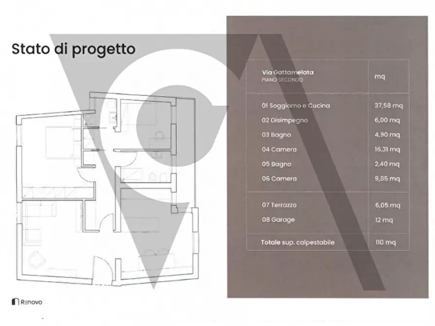 Immagine 17 di Appartamento in vendita  in via gattamelata 148 a Padova