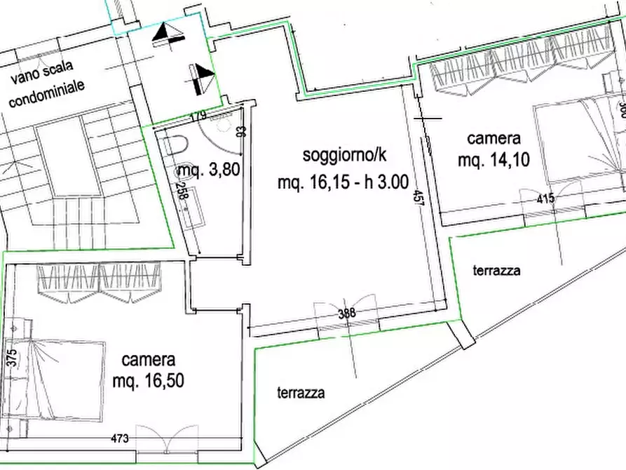 Immagine 12 di Appartamento in vendita  in via dei menabuoi 2 a Firenze