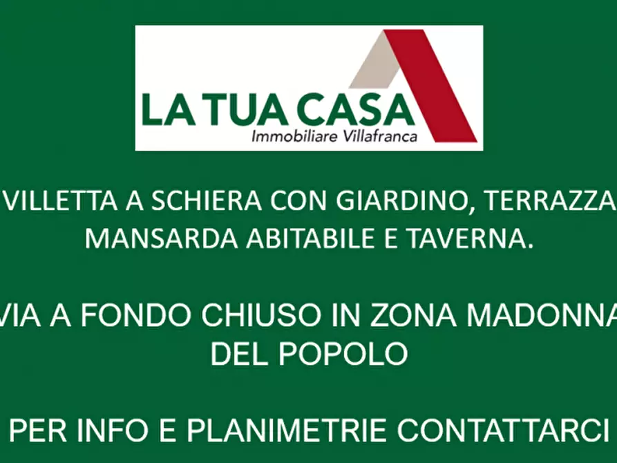 Immagine 1 di Villetta a schiera in vendita  a Villafranca Di Verona