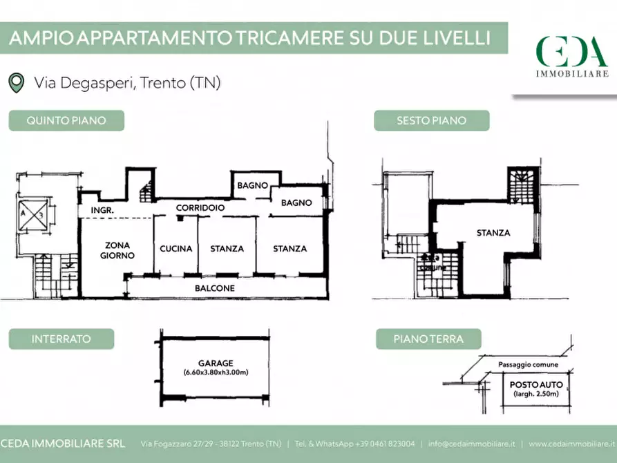 Immagine 41 di Attico in vendita  in via alcide degasperi  34 a Trento