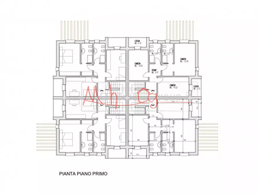 Immagine 10 di Casa quadrifamiliare in vendita  a Rubano