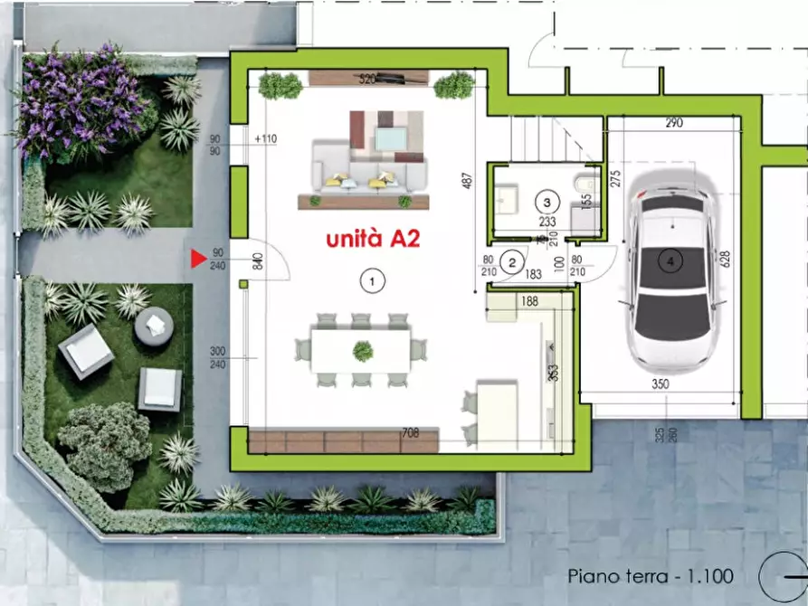 Immagine 3 di Casa trifamiliare in vendita  in Via Camillo Cavour a Ponte San Nicolò