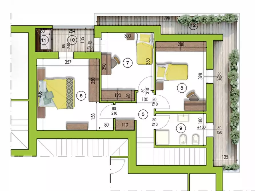 Immagine 4 di Casa trifamiliare in vendita  in Via Camillo Cavour a Ponte San Nicolò