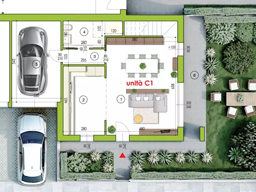 Immagine 3 di Casa quadrifamiliare in vendita  in Via Camillo Cavour a Ponte San Nicolò