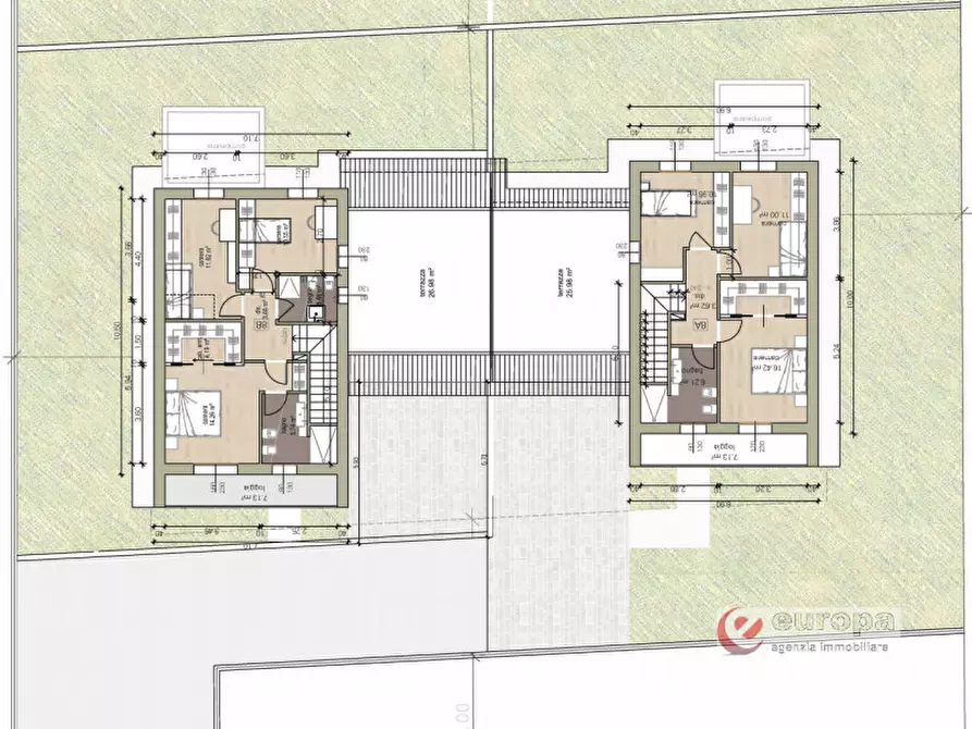 Immagine 2 di Casa bifamiliare in vendita  a Caldogno