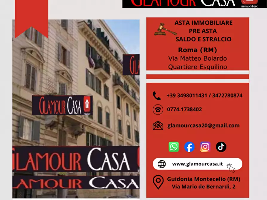 Immagine 1 di Appartamento in vendita  in Via Matteo Boiardo a Roma
