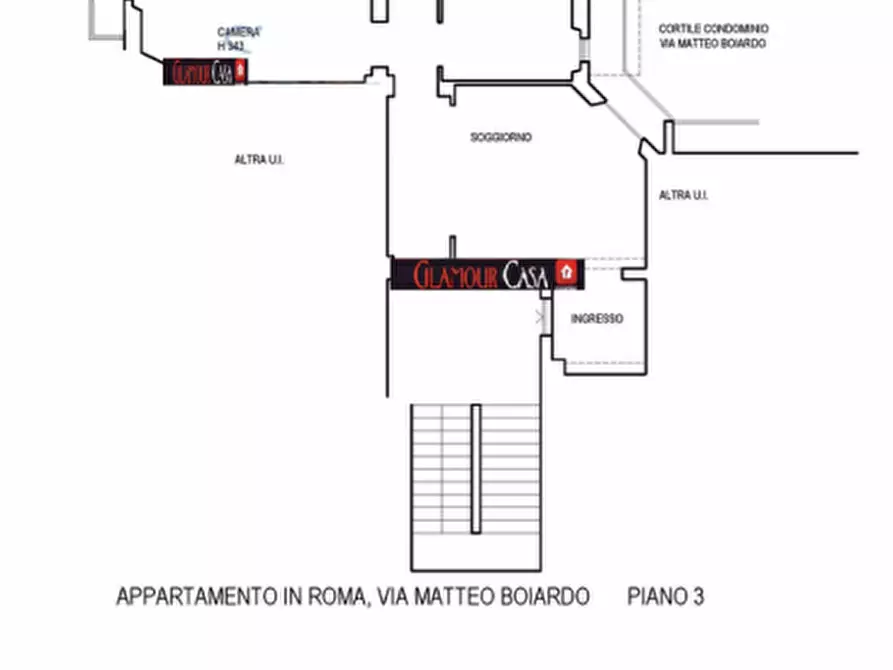 Immagine 26 di Appartamento in vendita  in Via Matteo Boiardo a Roma