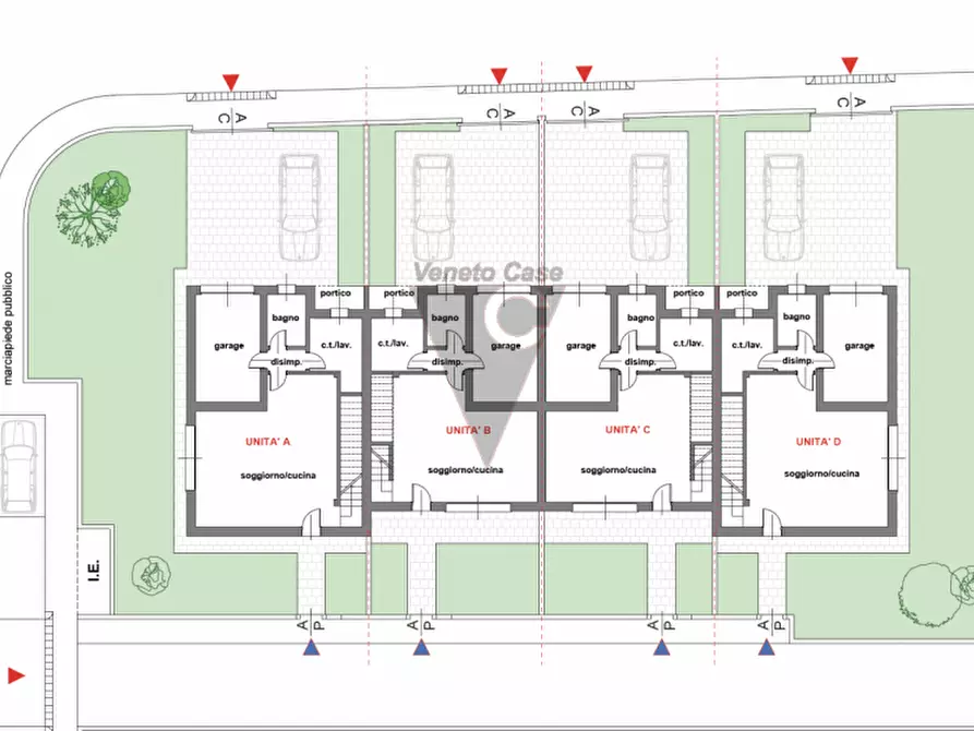 Immagine 6 di Casa quadrifamiliare in vendita  a Codevigo