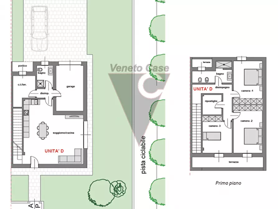 Immagine 10 di Casa quadrifamiliare in vendita  a Codevigo