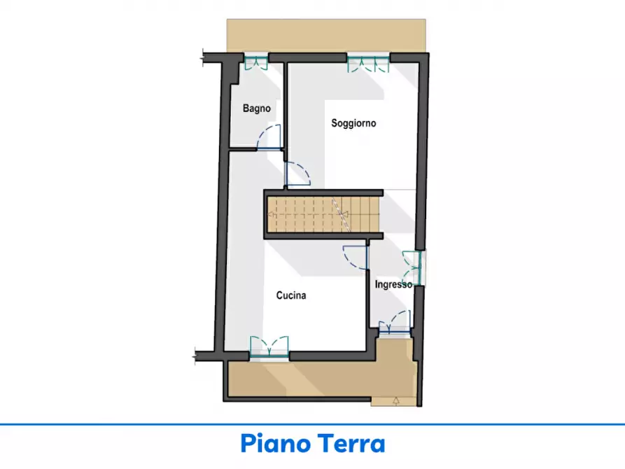 Immagine 17 di Villetta a schiera in vendita  in Via Leonardo da Vinci a Acqualagna