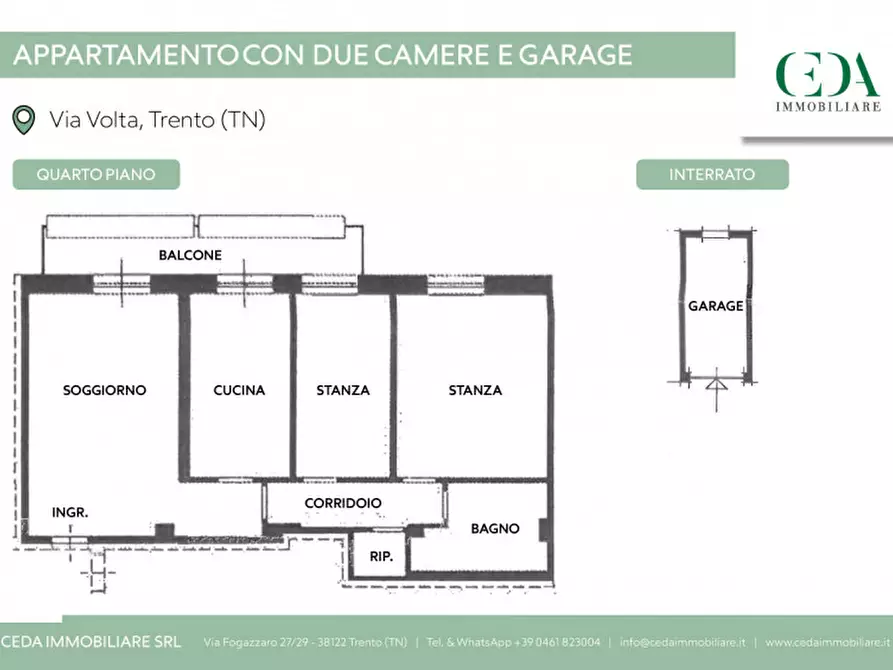 Immagine 41 di Appartamento in vendita  in via alessandro volta 24 a Trento