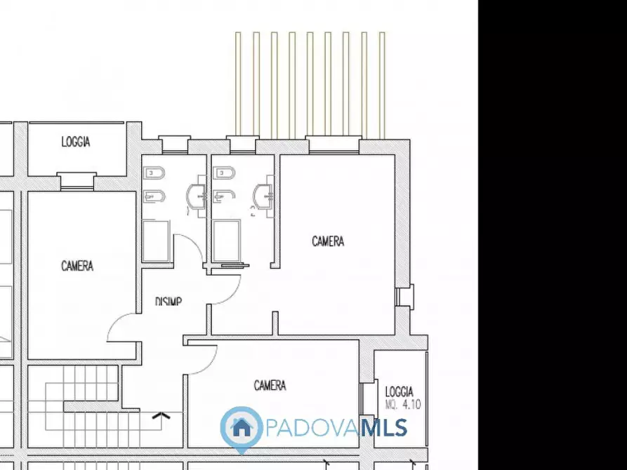 Immagine 14 di Casa quadrifamiliare in vendita  a Rubano