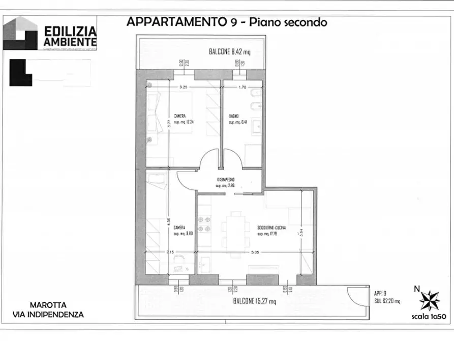 Immagine 1 di Appartamento in vendita  in Via Indipendenza, 3 a Mondolfo