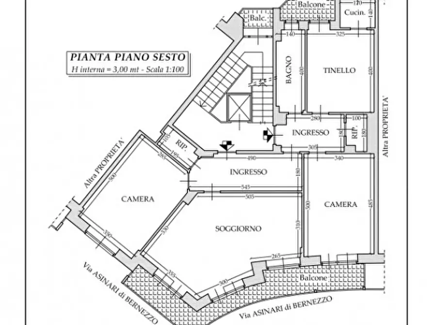Immagine 28 di Appartamento in vendita  in Via Vittorio Asinari di Bernezzo a Torino