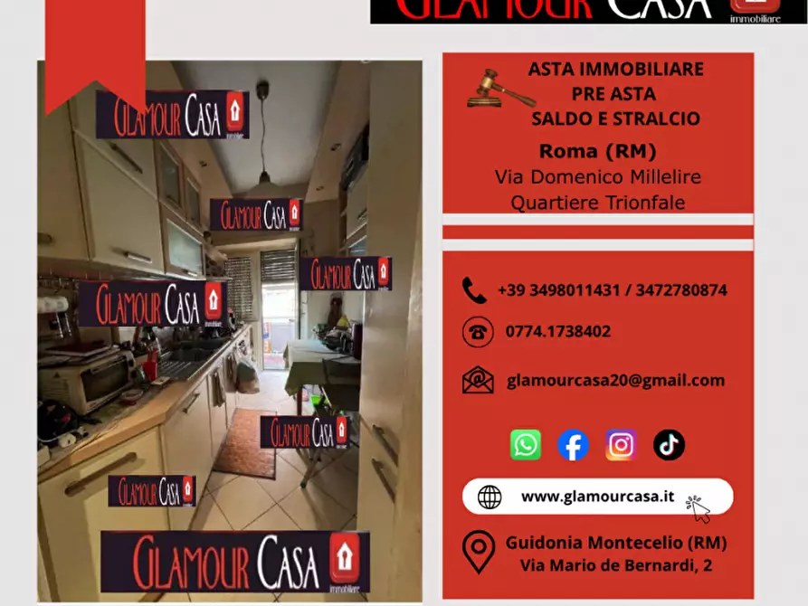 Immagine 4 di Appartamento in vendita  in Via Domenico Millelire a Roma
