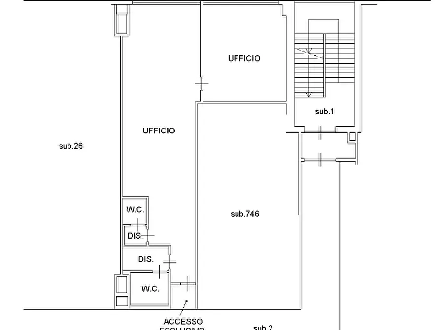 Immagine 2 di Ufficio in vendita  in Via Giovanni XXIII a Capriate San Gervasio