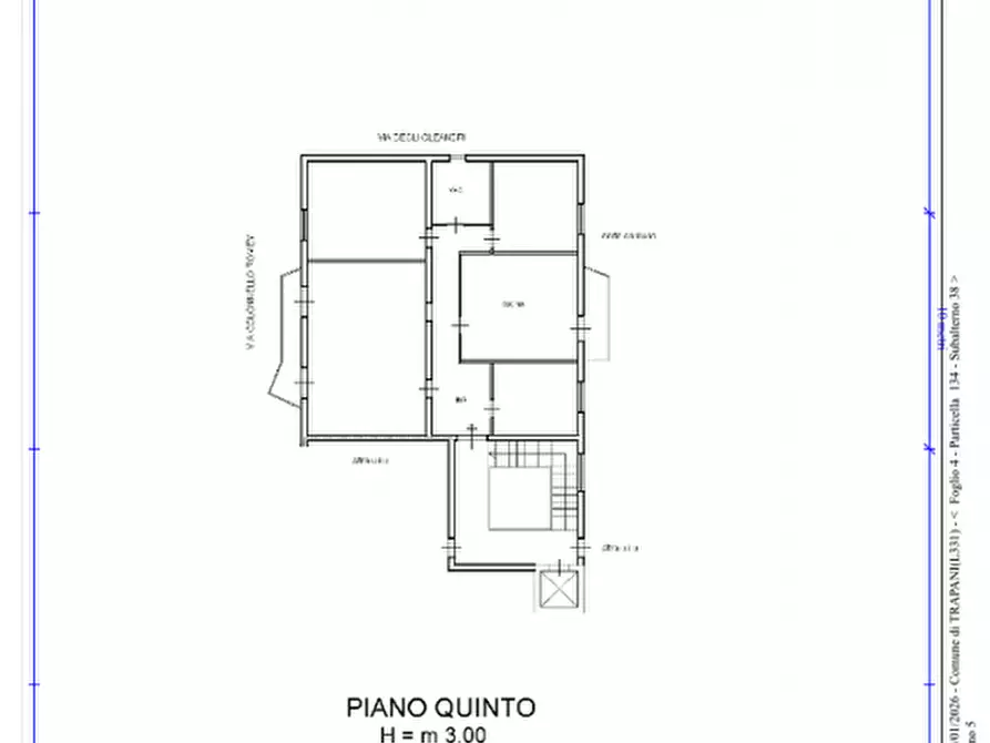 Immagine 2 di Appartamento in vendita  in Via Colonnello Romey, 68, 91100 Trapani TP, Italia a Trapani