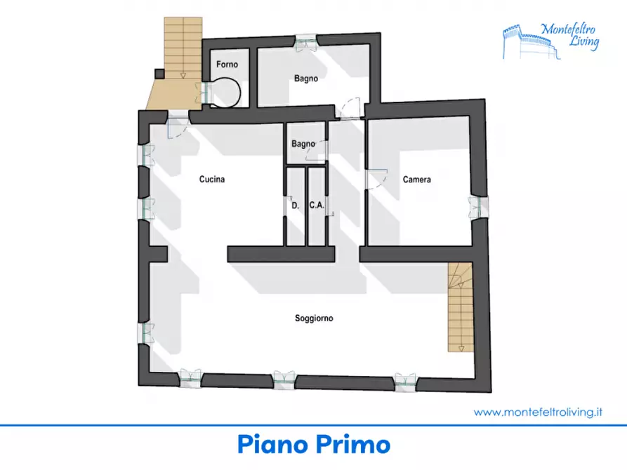 Immagine 29 di Rustico / casale in vendita  in via Pieve a Belforte All'isauro
