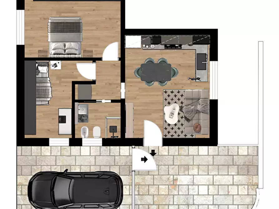 Immagine 4 di Appartamento in vendita  in Vai Baiesi, 19A a Anzola Dell'emilia