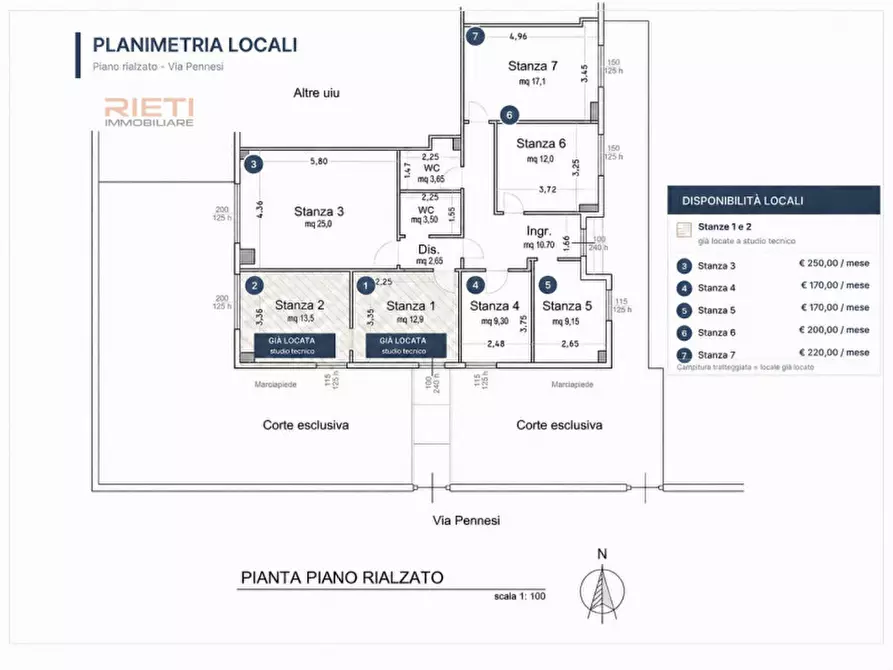 Immagine 2 di Camera in affitto  in Via Giuseppe Pennesi a Rieti
