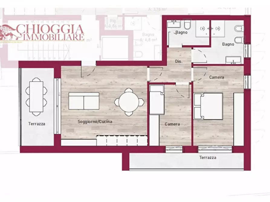 Immagine 1 di Appartamento in vendita  in via M. Polo 30/A a Chioggia