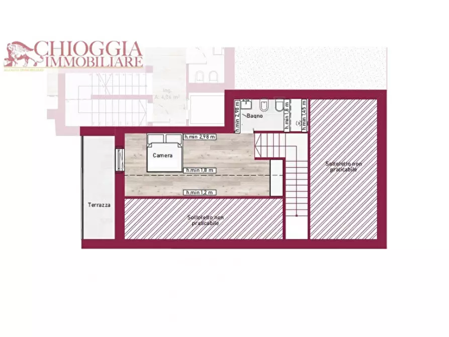Immagine 7 di Appartamento in vendita  in via M. Polo 30/A a Chioggia