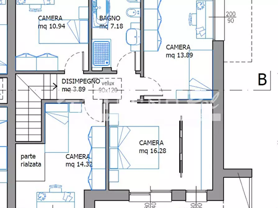 Immagine 12 di Casa bifamiliare in vendita  a Loreggia