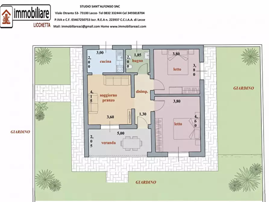 Immagine 45 di Villa in vendita  in via dei garofani 17 a Lecce