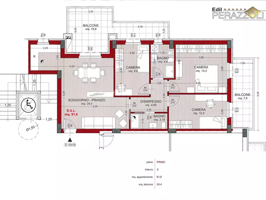 Immagine 2 di Appartamento in vendita  in Via Tosatti a San Benedetto Del Tronto