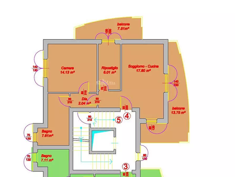 Immagine 20 di Appartamento in vendita  in Via Miramare a Monteprandone