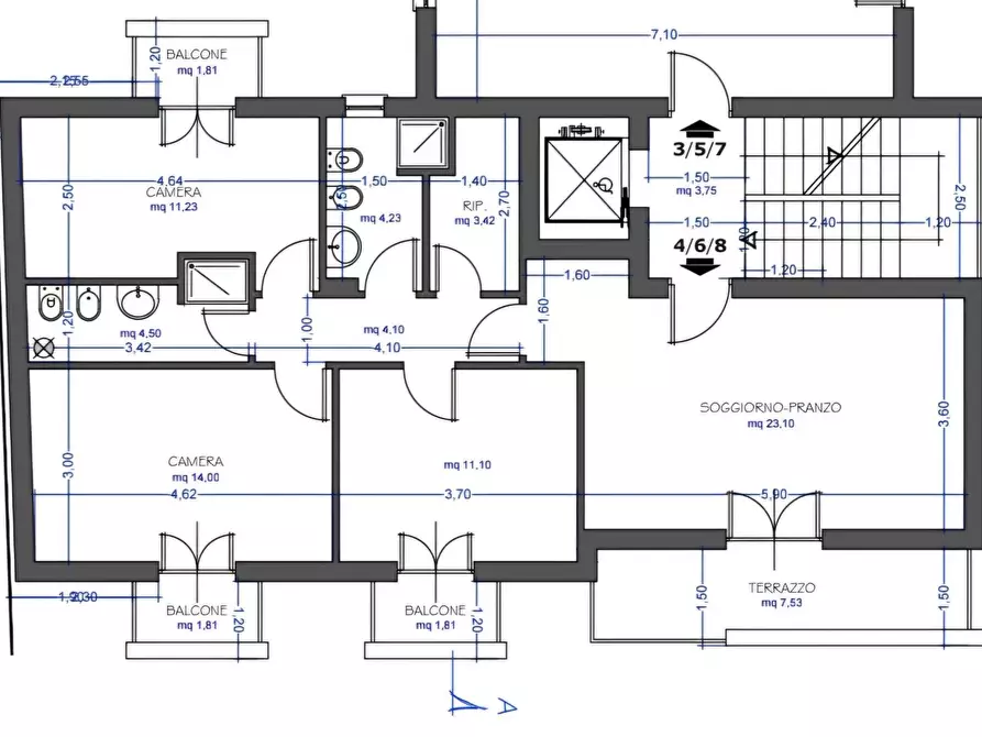 Immagine 28 di Appartamento in vendita  in Via Beniamino Gigli a Palermo