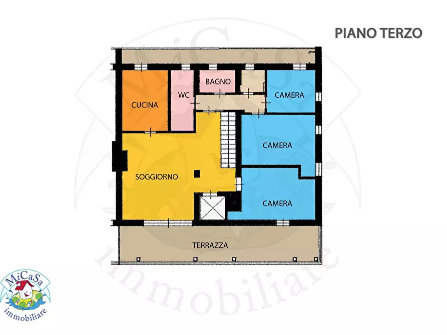 Immagine 3 di Attico in vendita  in Via Milazzo a Pisa