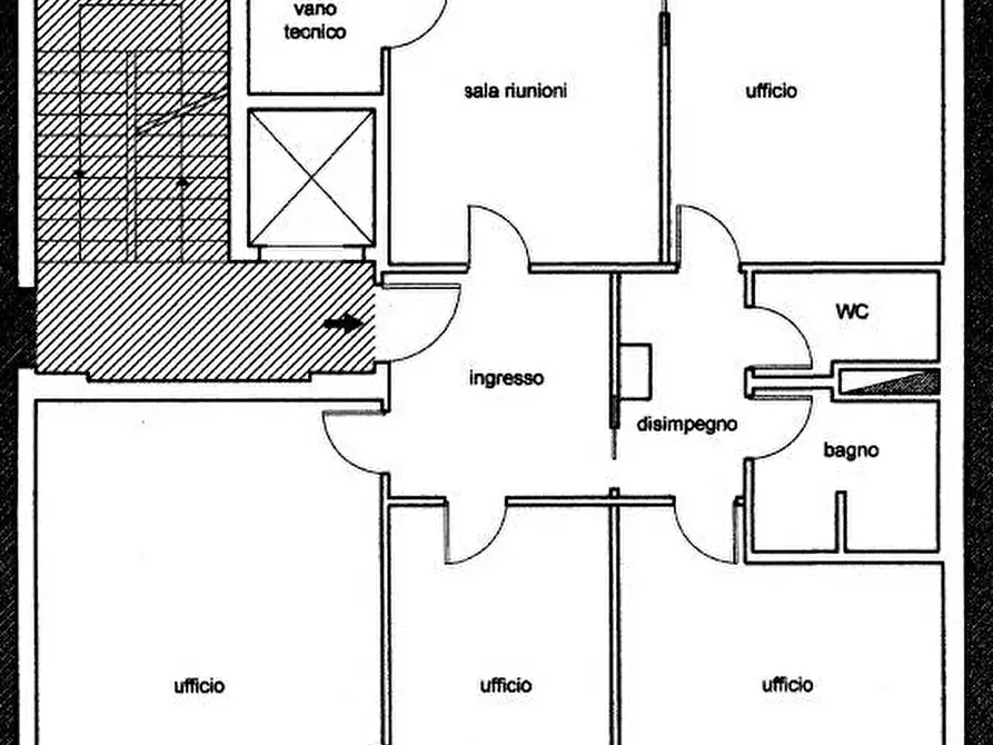 Immagine 8 di Ufficio in vendita  in Stradella Barone a Bari