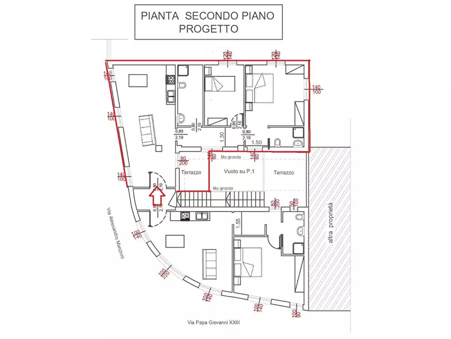 Immagine 14 di Appartamento in vendita  in via manzoni a Madone