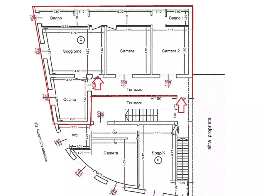 Immagine 16 di Appartamento in vendita  in via manzoni a Madone