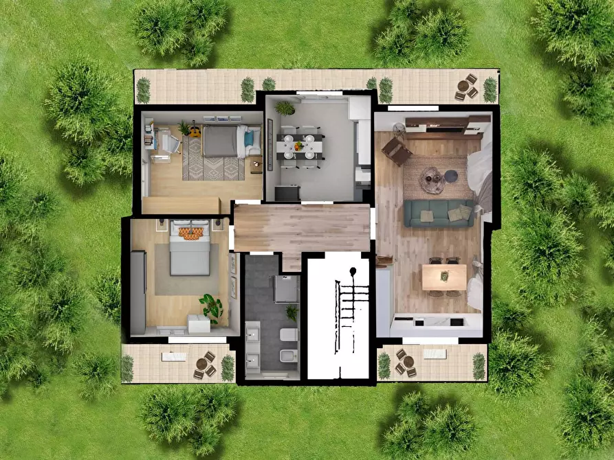 Immagine 1 di Villa in vendita  a Roncello