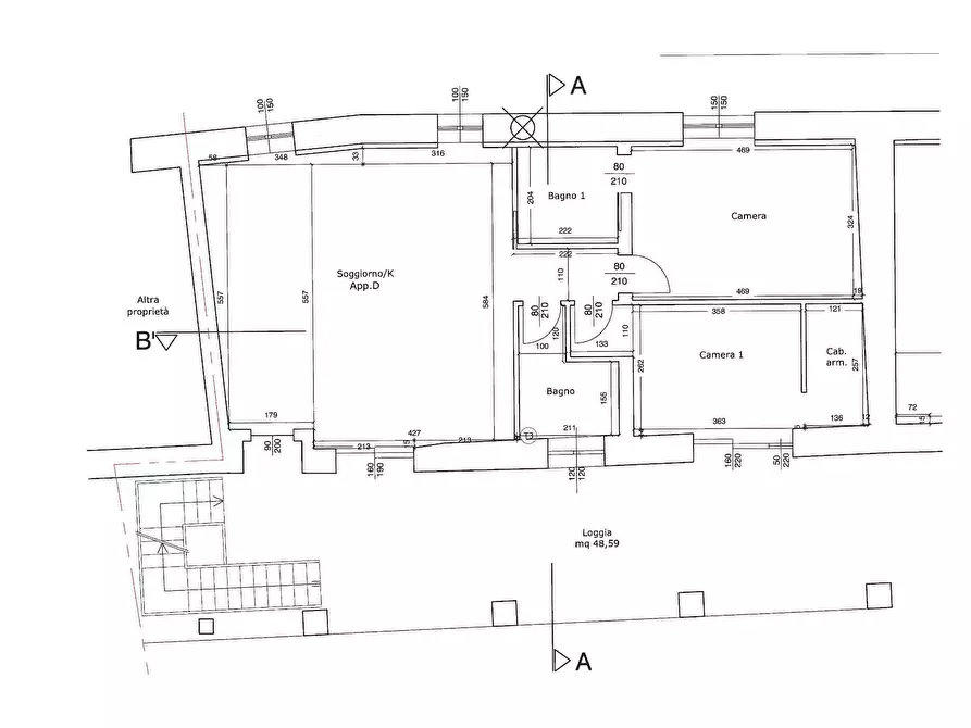 Immagine 15 di Appartamento in vendita  in via vittorio veneto a Madone