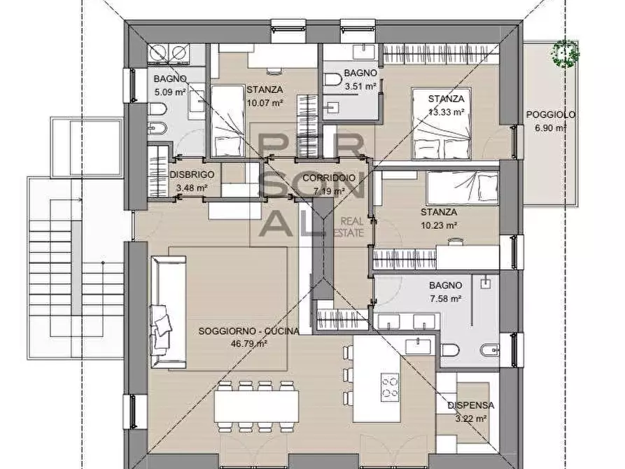 Immagine 4 di Appartamento in vendita  in Via Roma a Aldeno