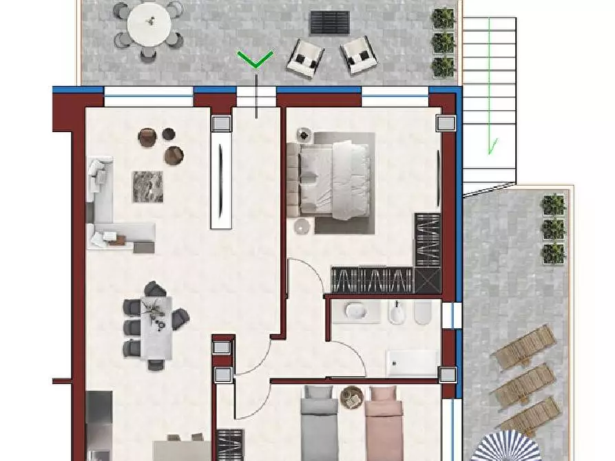 Immagine 1 di Appartamento in vendita  a Porto San Giorgio