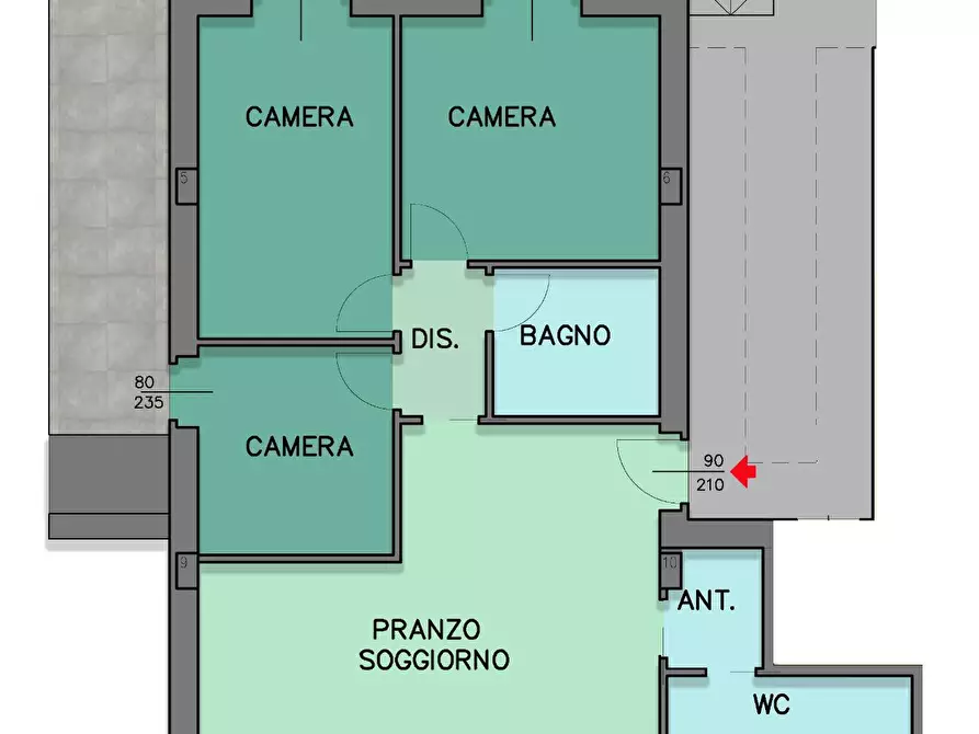 Immagine 1 di Appartamento in vendita  a Altidona