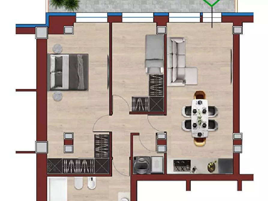 Immagine 6 di Appartamento in vendita  a Porto San Giorgio