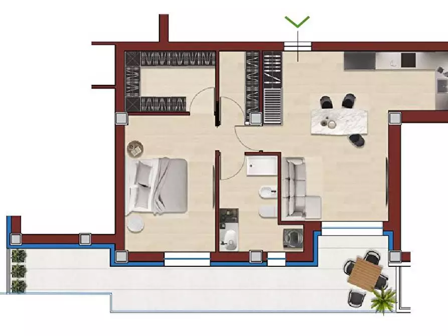 Immagine 6 di Appartamento in vendita  a Porto San Giorgio